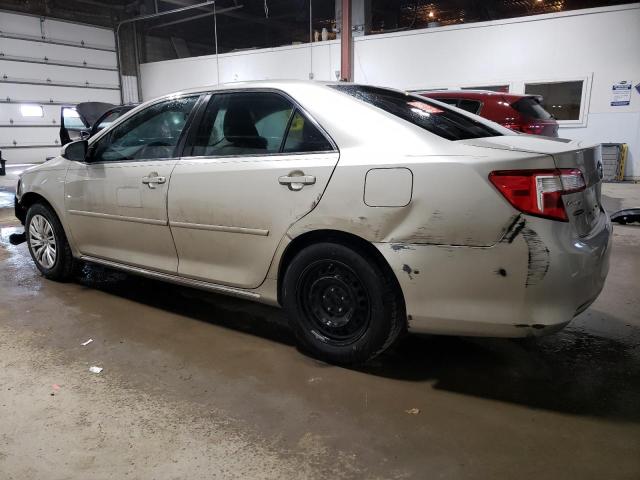 4T4BF1FK9DR283549 - 2013 TOYOTA CAMRY L GOLD photo 2