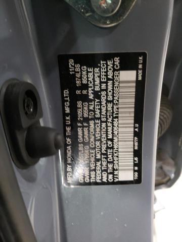 SHHFK7H60MU406484 - 2021 HONDA CIVIC EX GRAY photo 12