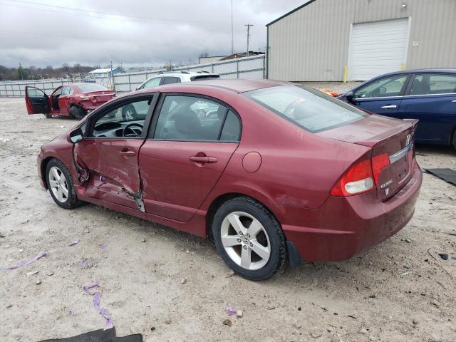 19XFA1F65AE017555 - 2010 HONDA CIVIC LX-S MAROON photo 2