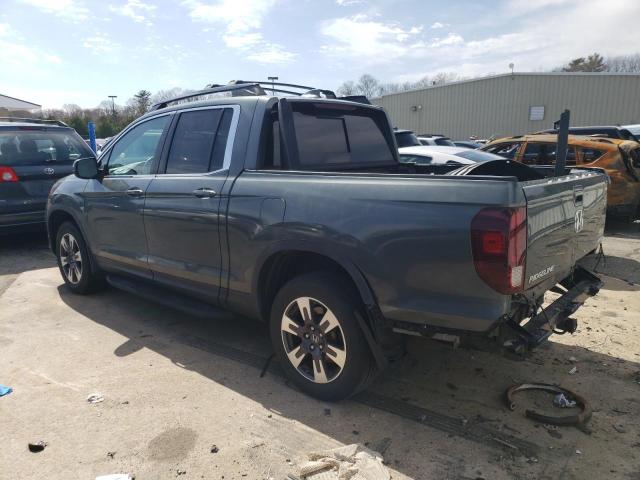 5FPYK3F67KB022762 - 2019 HONDA RIDGELINE RTL GRAY photo 2