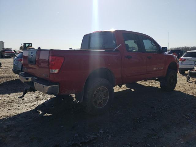 1N6AA0EC1AN303911 - 2010 NISSAN TITAN XE RED photo 3