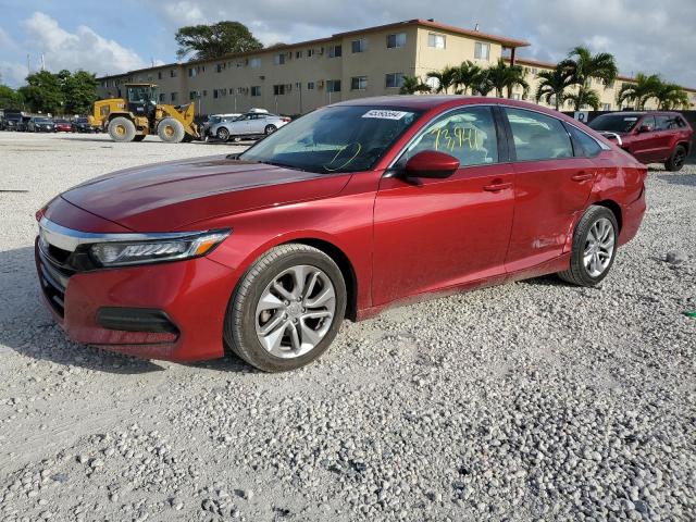 1HGCV1F16KA061565 - 2019 HONDA ACCORD LX RED photo 1