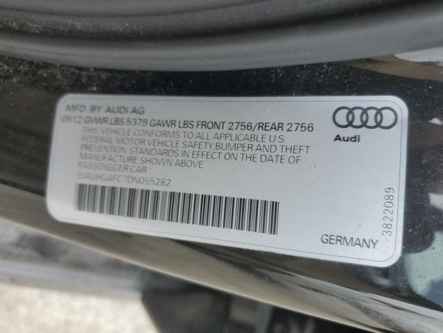 WAUHGAFC7DN055282 - 2013 AUDI A6 PRESTIGE შავი ფოტო 12