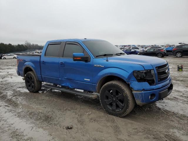 1FTFW1ET4EKE61246 - 2014 FORD F150 SUPERCREW BLUE photo 4