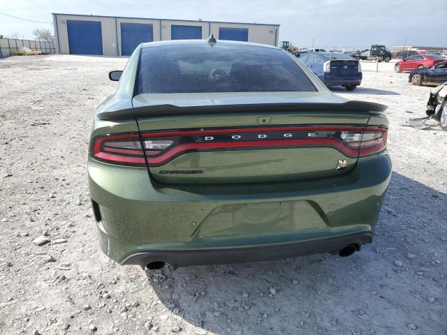 2C3CDXGJ0MH656584 - 2021 DODGE CHARGER SCAT PACK GREEN photo 6