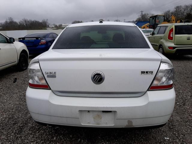 1MEHM42W88G601903 - 2008 MERCURY SABLE PREMIER WHITE photo 6