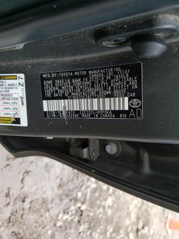 2T1KR32E28C713007 - 2008 TOYOTA COROLLA MA XR GRAY photo 12