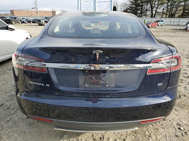 5YJSA1S14EFP35316 - 2014 TESLA MODEL S BLUE photo 6