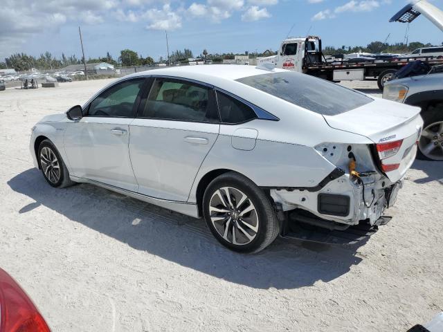 1HGCV3F44MA012180 - 2021 HONDA ACCORD HYBRID EX WHITE photo 2