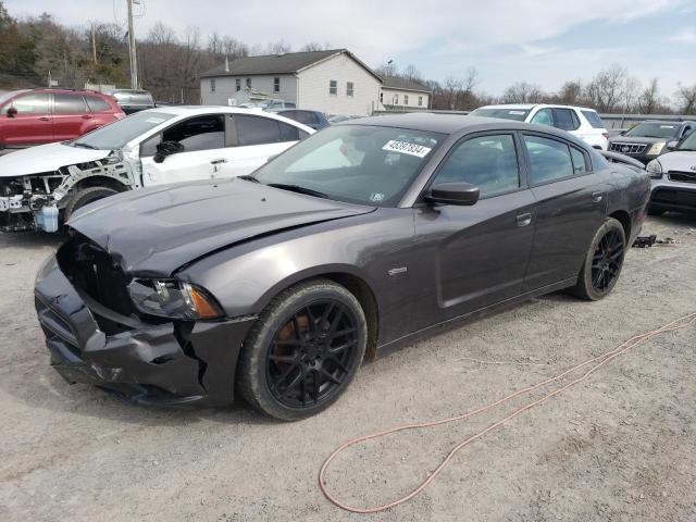 2C3CDXHG8EH301313 - 2014 DODGE CHARGER SXT GRAY photo 1