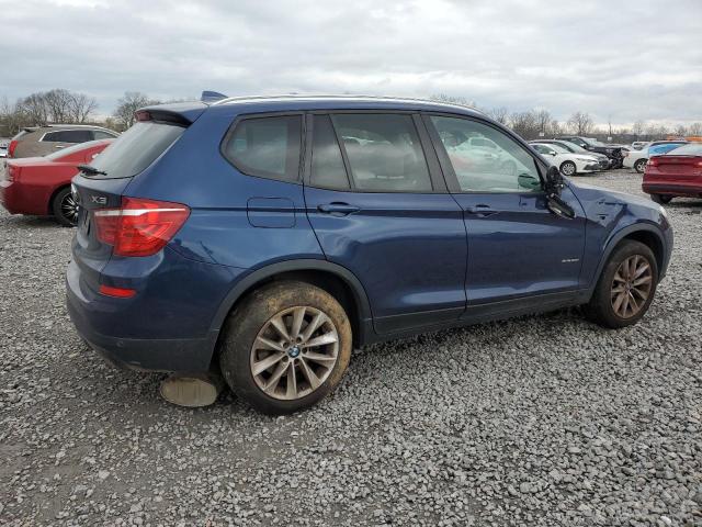 5UXWZ7C33H0V90509 - 2017 BMW X3 SDRIVE28I BLUE photo 3