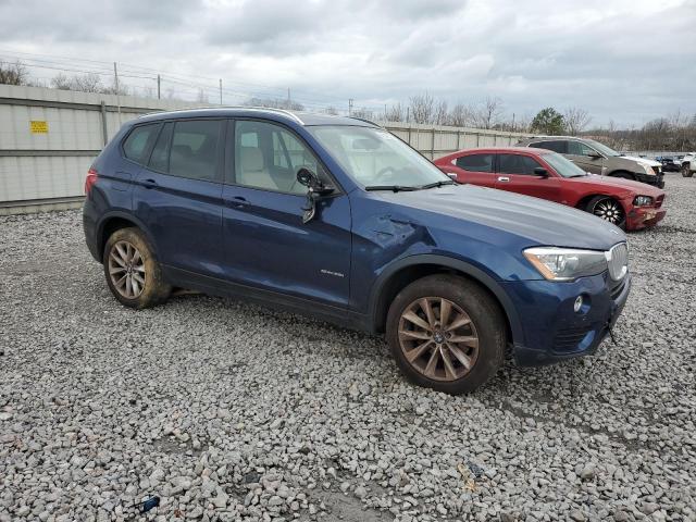 5UXWZ7C33H0V90509 - 2017 BMW X3 SDRIVE28I BLUE photo 4