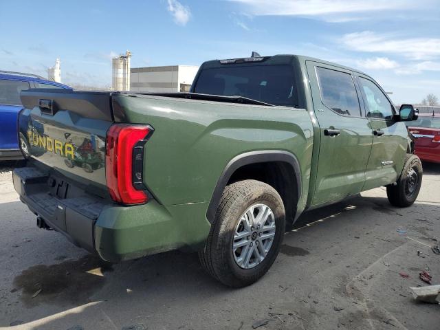 5TFLA5AB9NX014484 - 2022 TOYOTA TUNDRA CREWMAX SR GREEN photo 3