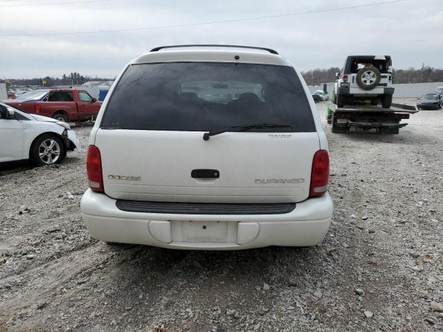 1B4HS48N12F112839 - 2002 DODGE DURANGO SLT WHITE photo 6