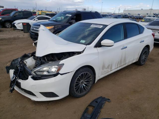 3N1AB7AP4GY318208 - 2016 NISSAN SENTRA S WHITE photo 1