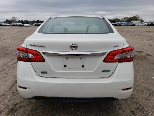 3N1AB7AP5DL722689 - 2013 NISSAN SENTRA S WHITE photo 6