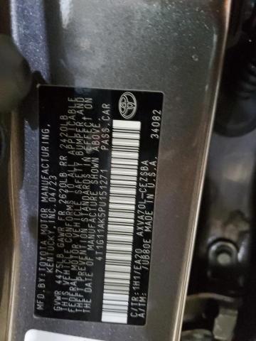 4T1G11AK5PU151271 - 2023 TOYOTA CAMRY SE NIGHT SHADE GRAY photo 12