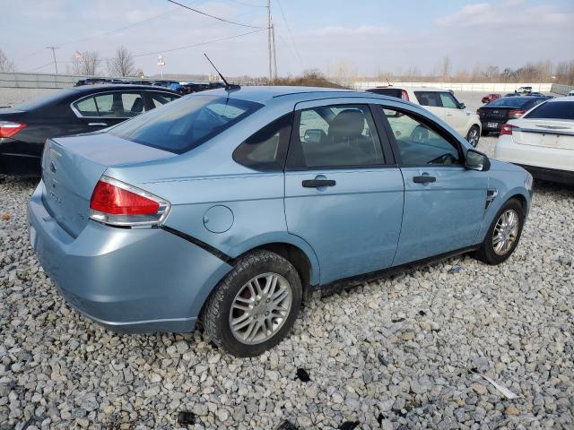 1FAHP35N18W183251 - 2008 FORD FOCUS SE BLUE photo 3