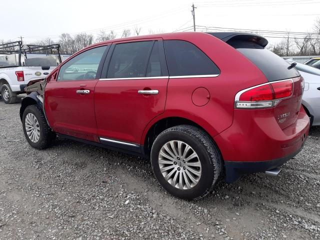 2LMDJ6JKXCBL12167 - 2012 LINCOLN MKS RED photo 2