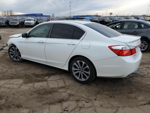 1HGCR2F52EA033683 - 2014 HONDA ACCORD SPORT WHITE photo 2