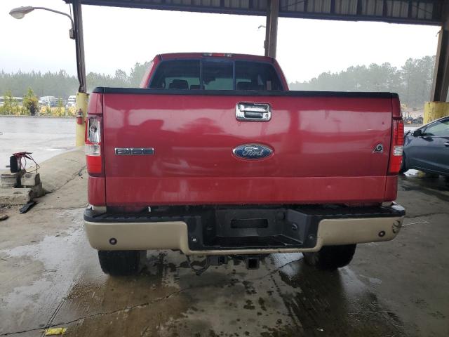 1FTPX14V28FB00485 - 2008 FORD F150 RED photo 6