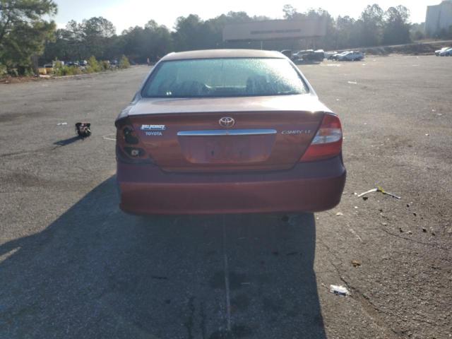 4T1BE32K34U322555 - 2004 TOYOTA CAMRY LE BURGUNDY photo 6