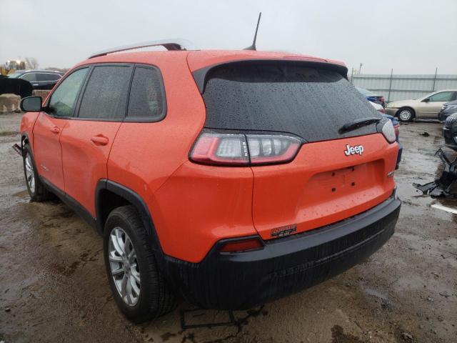 1C4PJLCB3MD208205 - 2021 JEEP CHEROKEE LATITUDE ORANGE photo 3