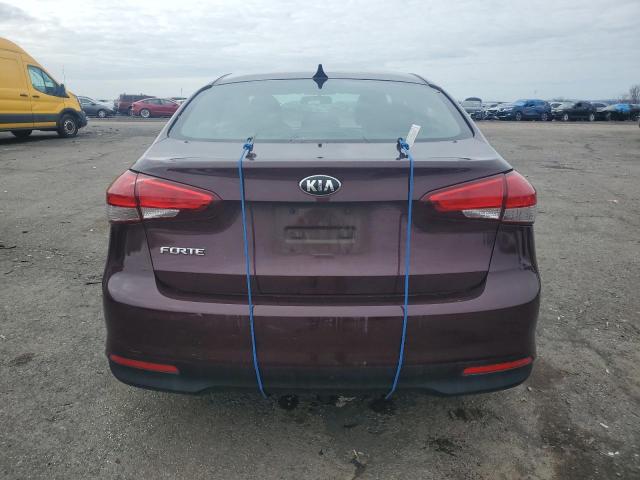 3KPFK4A71HE150967 - 2017 KIA FORTE LX MAROON photo 6