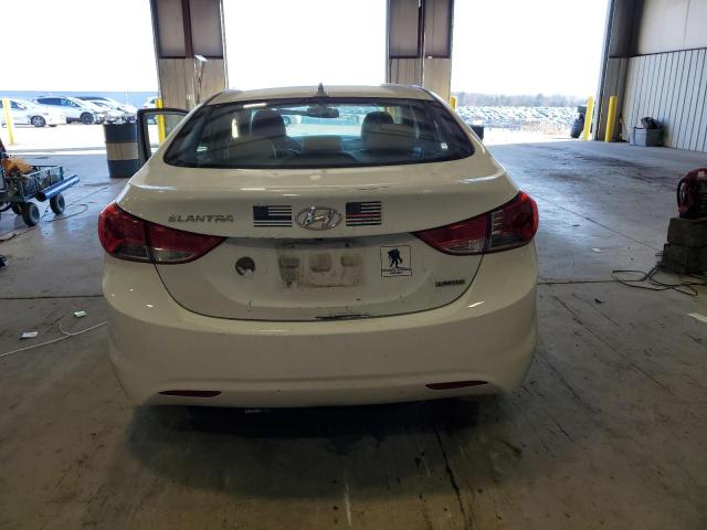 5NPDH4AE8CH100270 - 2012 HYUNDAI ELANTRA GLS WHITE photo 6