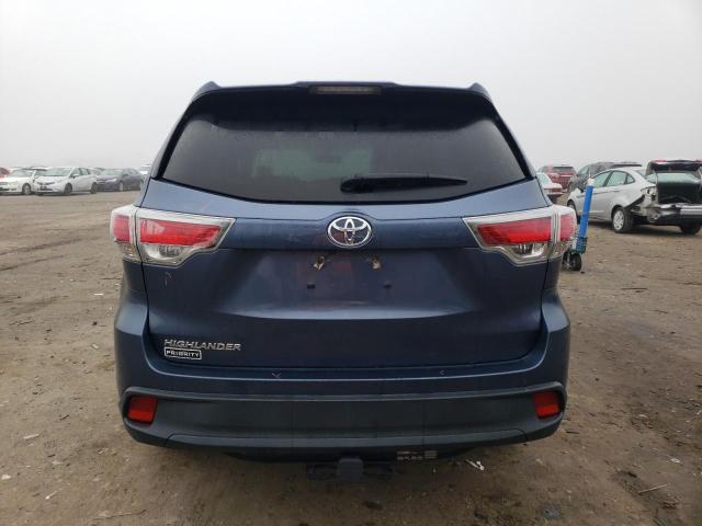 5TDZKRFH8GS173579 - 2016 TOYOTA HIGHLANDER LE BLUE photo 6