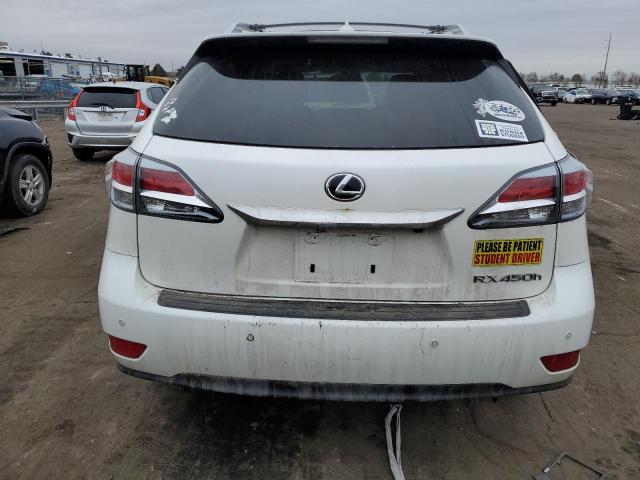 JTJBC1BA2D2445441 - 2013 LEXUS RX 450 WHITE photo 6