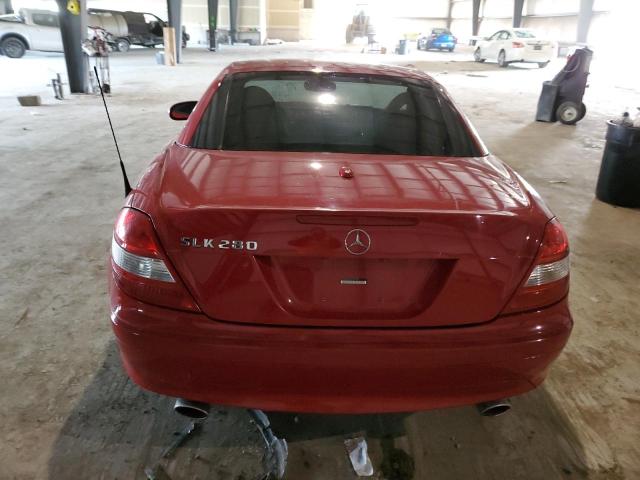 WDBWK54F27F167708 - 2007 MERCEDES-BENZ SLK 280 RED photo 6