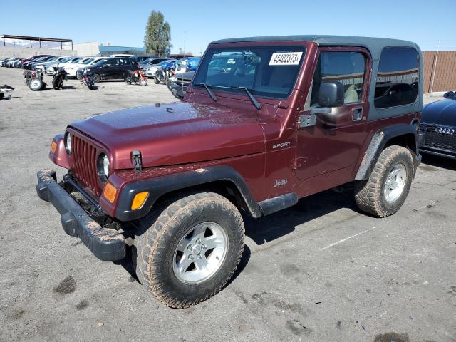 1J4FA49S13P308755 - 2003 JEEP WRANGLER / SPORT BURGUNDY photo 1