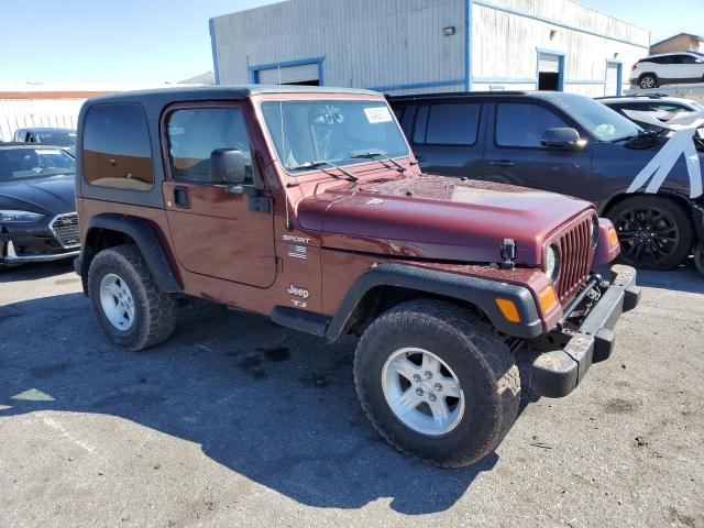 1J4FA49S13P308755 - 2003 JEEP WRANGLER / SPORT BURGUNDY photo 4