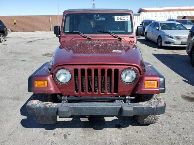 1J4FA49S13P308755 - 2003 JEEP WRANGLER / SPORT BURGUNDY photo 5