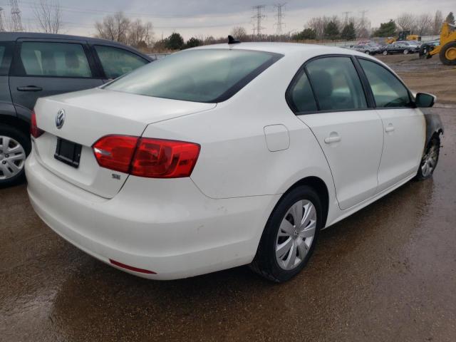 3VWD07AJ4EM370063 - 2014 VOLKSWAGEN JETTA SE WHITE photo 3