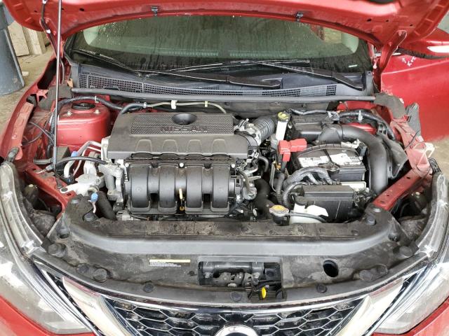 3N1AB7AP2KY321231 - 2019 NISSAN SENTRA S RED photo 11
