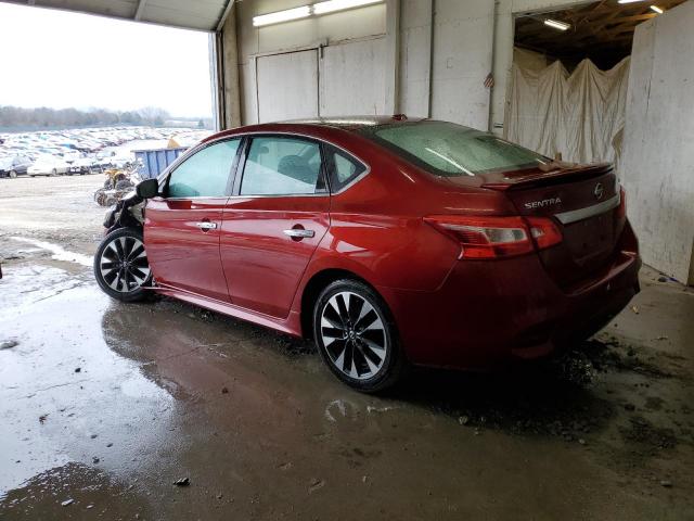 3N1AB7AP2KY321231 - 2019 NISSAN SENTRA S RED photo 2