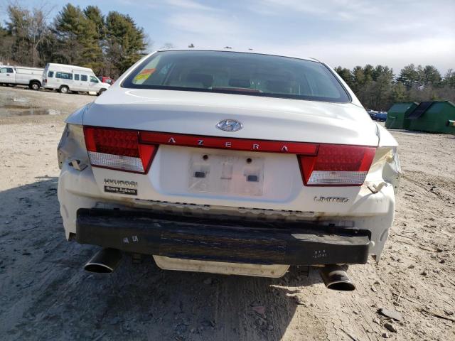 KMHFC46F07A155586 - 2007 HYUNDAI AZERA SE WHITE photo 6