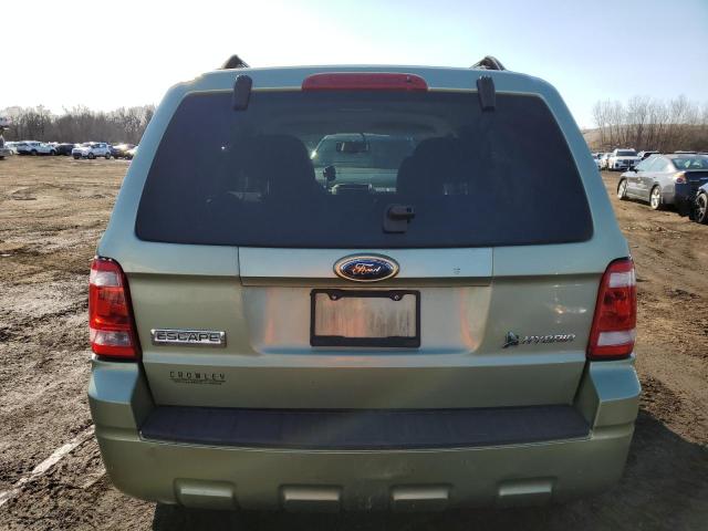 1FMCU59399KC41340 - 2009 FORD ESCAPE HYBRID GREEN photo 6