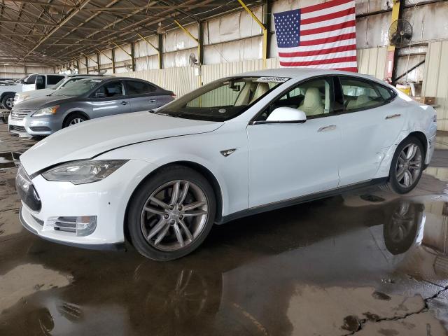 5YJSA1H14EFP46419 - 2014 TESLA MODEL S WHITE photo 1