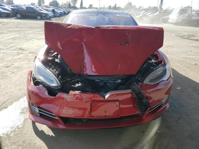 5YJSA1E24HF226397 - 2017 TESLA MODEL S RED photo 5