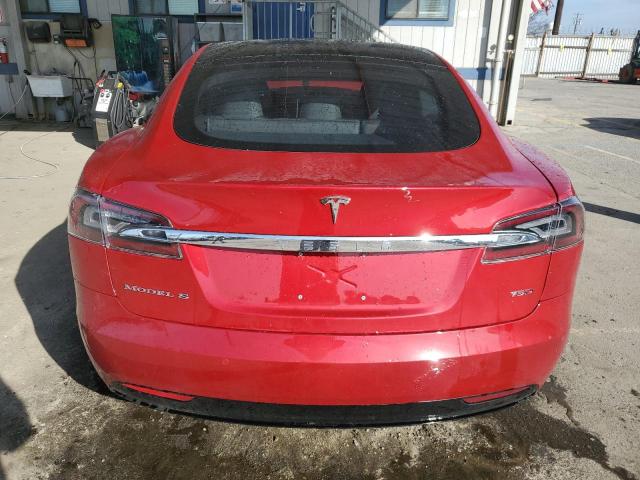 5YJSA1E24HF226397 - 2017 TESLA MODEL S RED photo 6