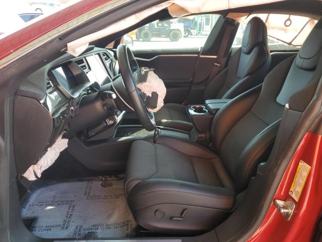 5YJSA1E24HF226397 - 2017 TESLA MODEL S RED photo 7