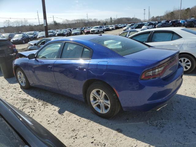 2C3CDXBG2NH145259 - 2022 DODGE CHARGER SXT BLUE photo 2