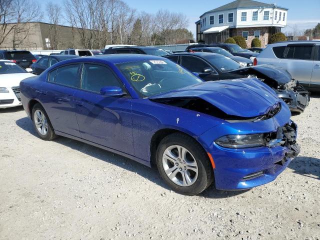 2C3CDXBG2NH145259 - 2022 DODGE CHARGER SXT BLUE photo 4