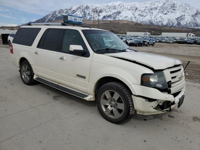 1FMFK20527LA21190 - 2007 FORD EXPEDITION EL LIMITED WHITE photo 4