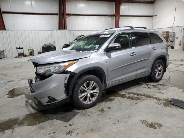 5TDJKRFH9FS099360 - 2015 TOYOTA HIGHLANDER XLE SILVER photo 1