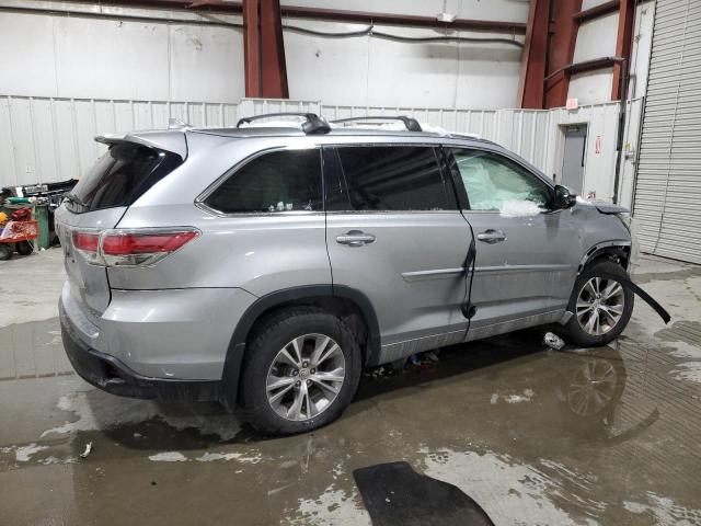 5TDJKRFH9FS099360 - 2015 TOYOTA HIGHLANDER XLE SILVER photo 3