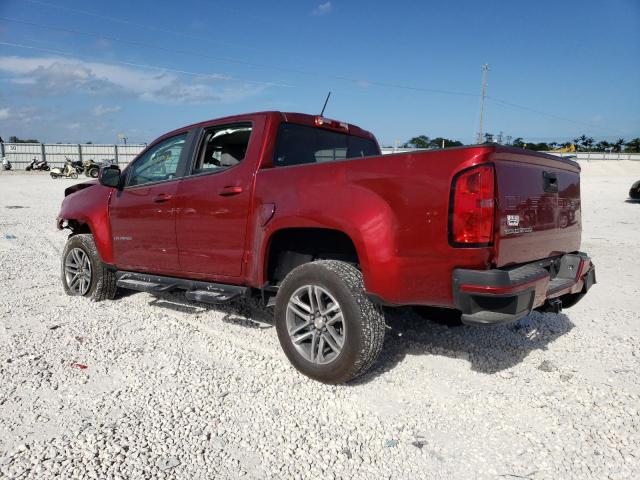 1GCGSBEN5M1276134 - 2021 CHEVROLET COLORADO RED photo 2